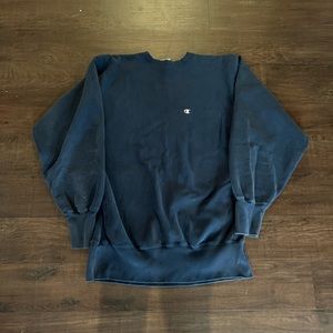 Navy Champion Crewneck
